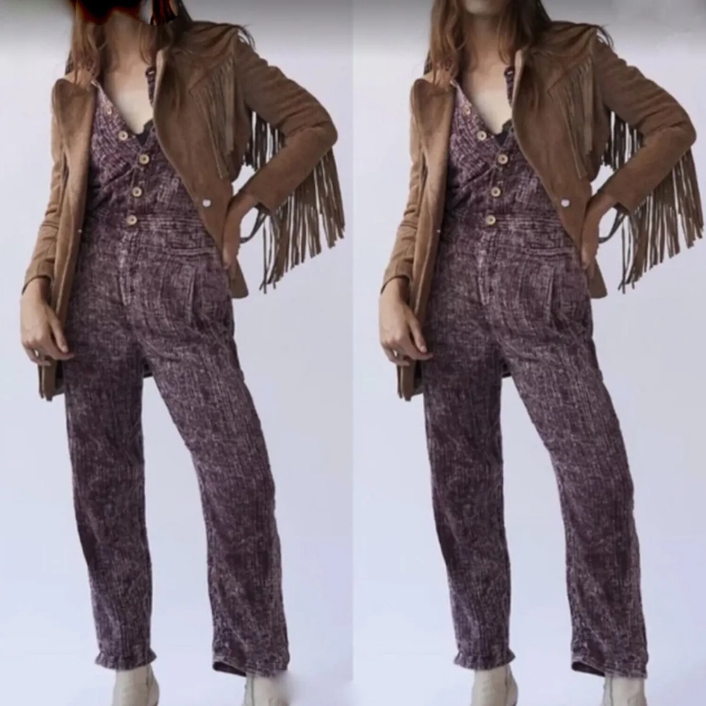 Free People Madrid Double Cloth Soft Gauze One-piece Jumpsuit